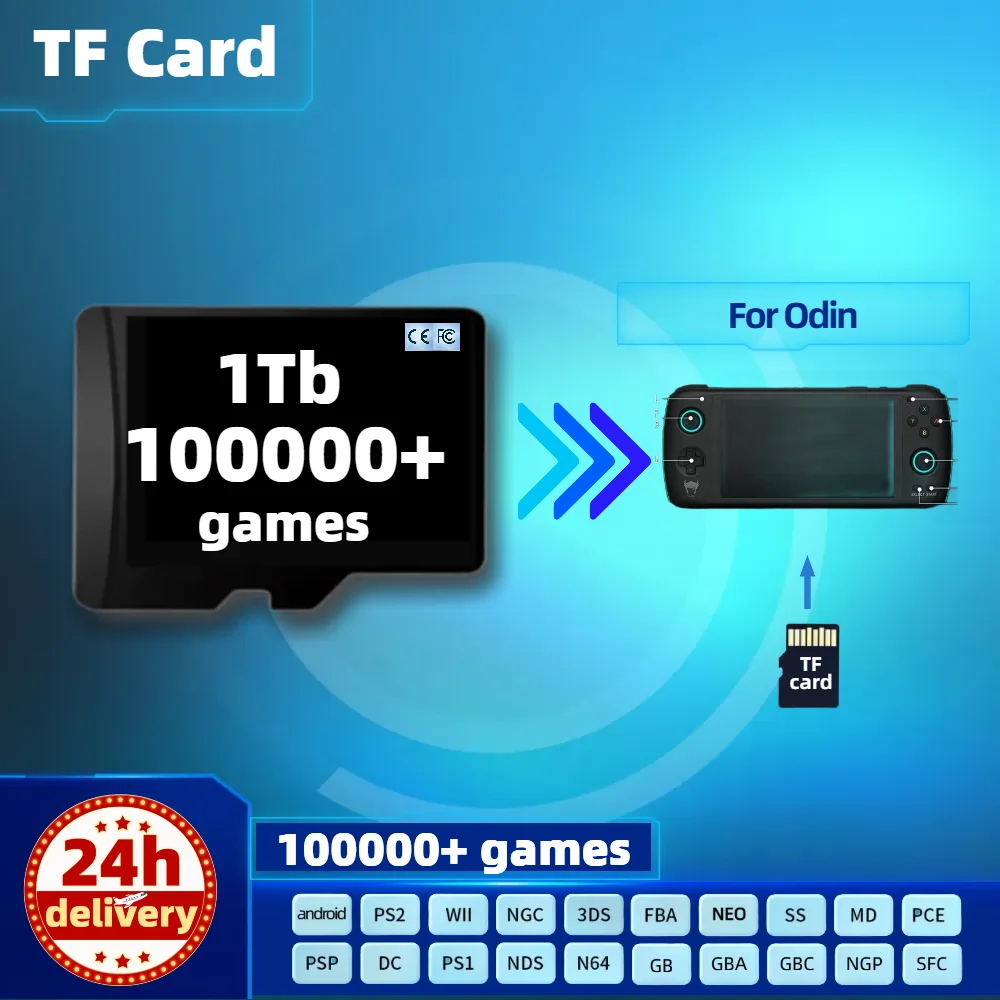 بطاقة ألعاب TF لـ Odin 2 Pro ، جميع المحاكي ، ألعاب قديمة مثبتة مسبقًا ، PS2 ، PSP ، وحدة تحكم محمولة ، محمولة باليد ، G ، ذاكرة ، 1T Rp3 Plus