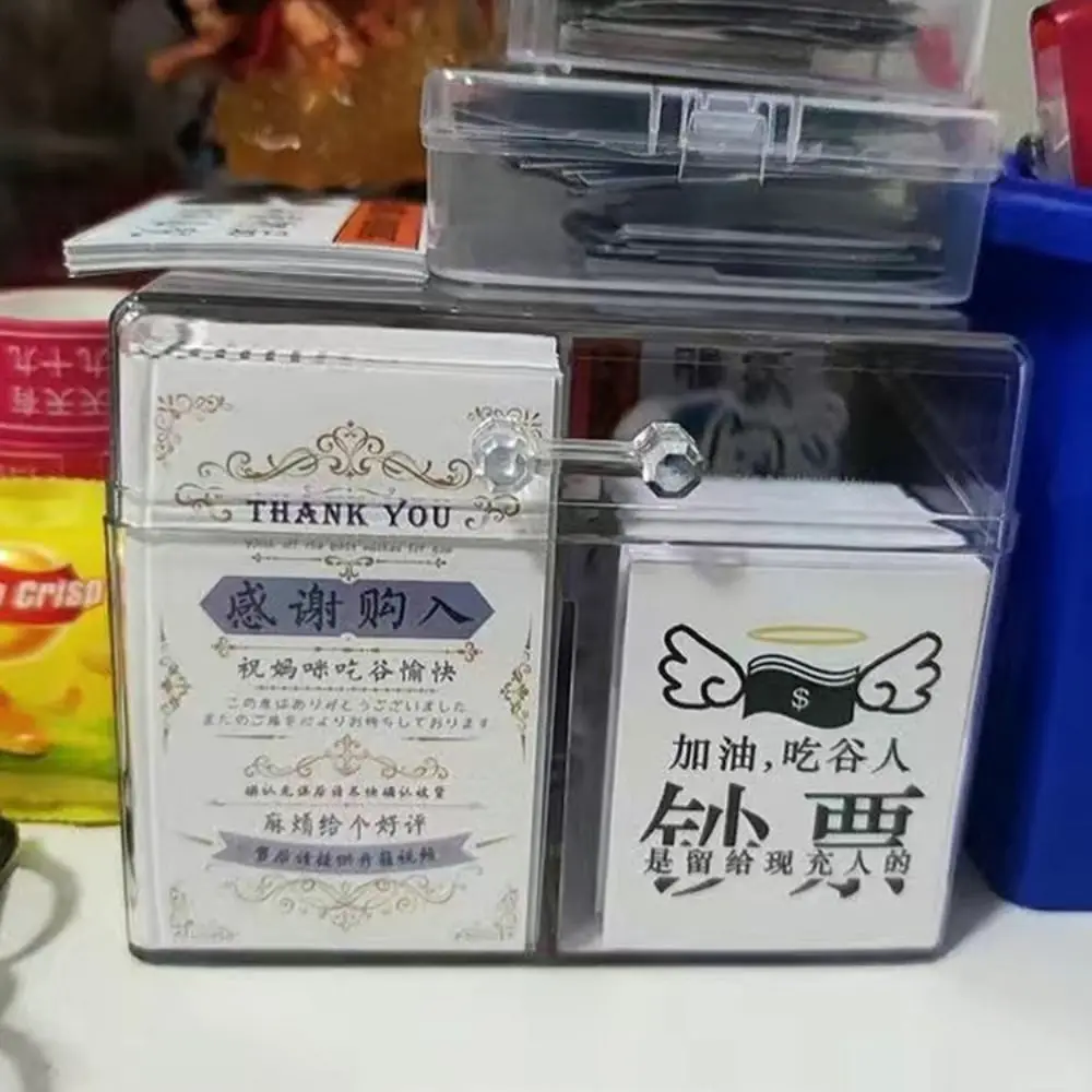 

Kawaii Transparent Card Collection Photo Card Photocard Storage Box School Stationery Organizer Box