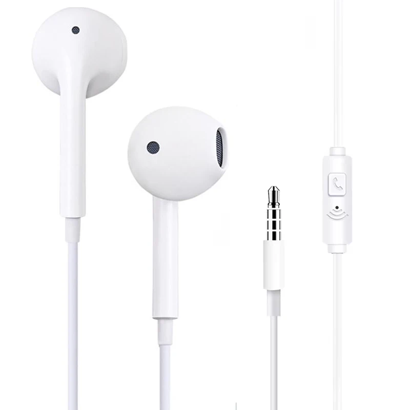 Sport Music Earphones 3.5mm Jack Wired Plug For Xiaomi Huawei Phone PC Clear Call Music Listening Daily Commute Wired Earphones