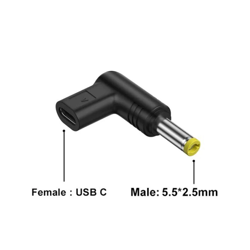12V 15V 19,5V USB C Typ C PD zu DC Power Adapter Universal 3,5*1,35 5,5*2,5mm DC Jack Stecker Stecker für Router Tablet Kamera