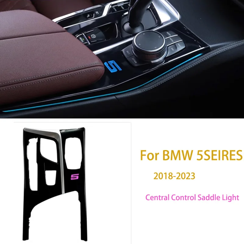 

For BMW 5 Series G30 G38 2018-2023 Center Console Saddle Atmosphere Light Ambient Interior LED Decorative Strip Easy Installatio