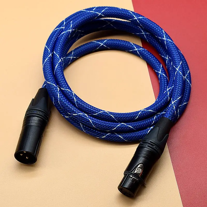 

Экранированный микрофонный кабель XLR3 M/F премиум-класса — сбалансированный аудиокабель OFC для микрофонов серии e800