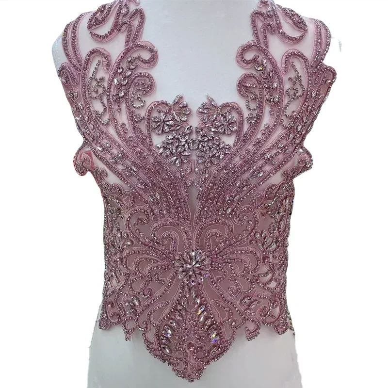 

11 Colors To Choose From.Handmade Sewn Glass Diamond Sparkling Rhinestone Collar Flower Shawl Shoulder Wedding Dress DIYclothing