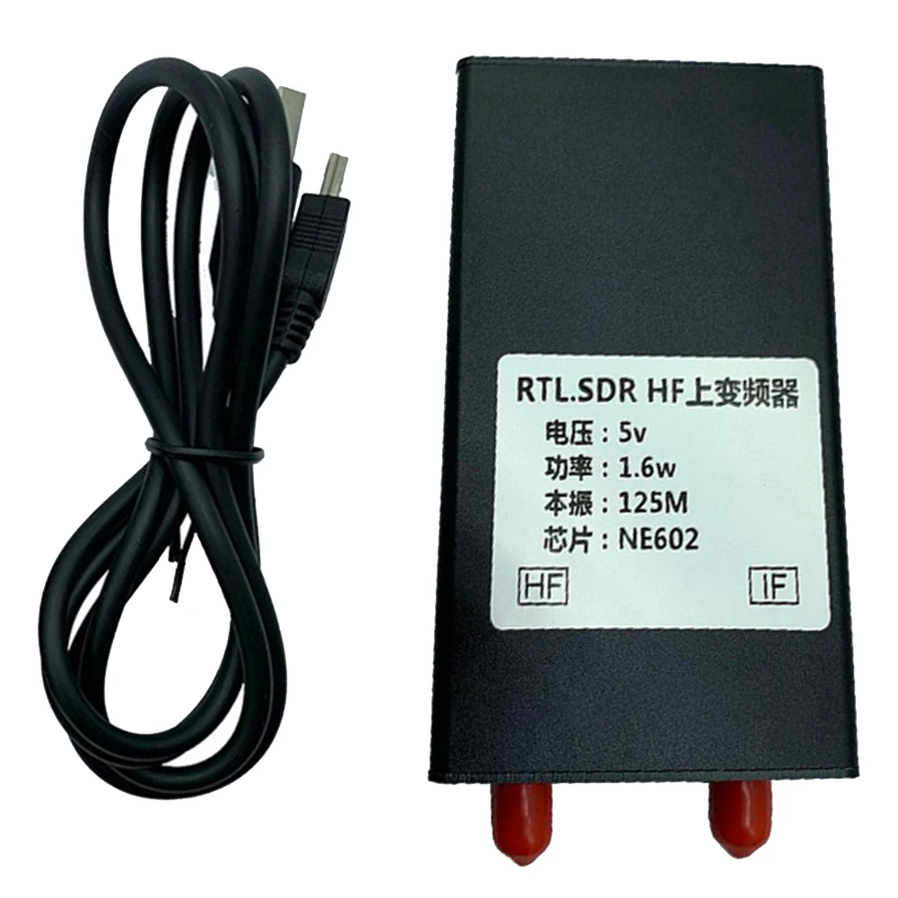 AY14 -RTL-SDR NE602 125MHZ 1.6W Up Converter 150K-30MHZ para receptor RTL2383U RTL-SDR com cabo de conexão