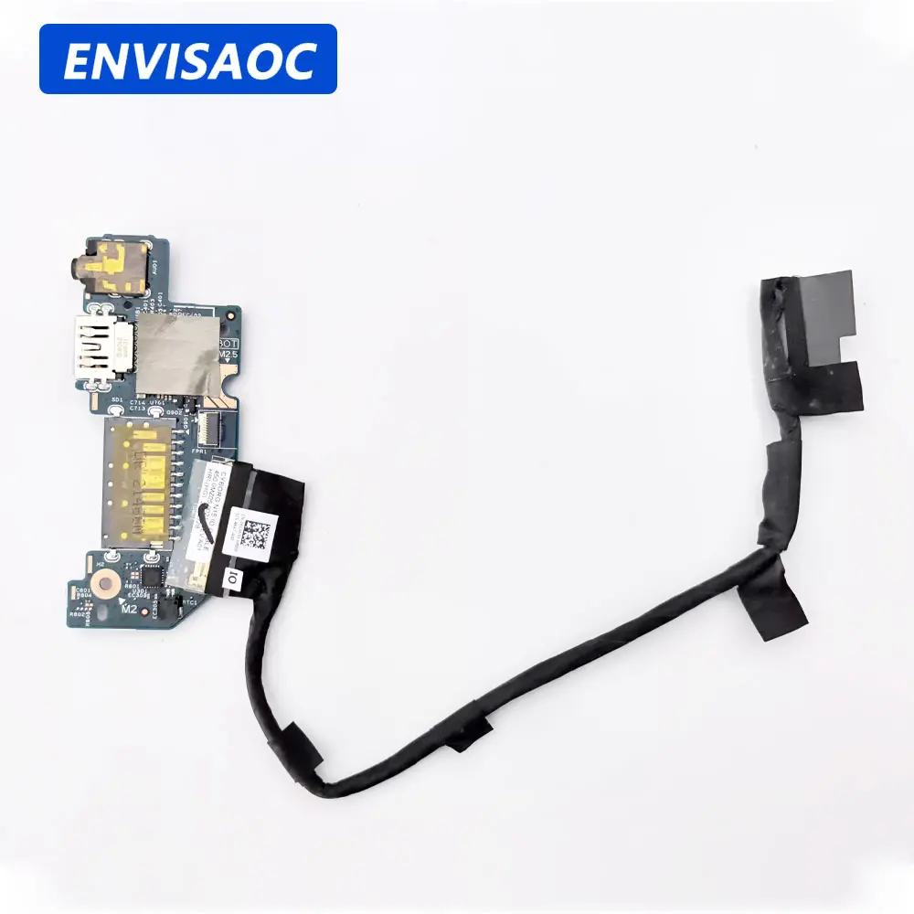 

For Dell Inspiron 5510 5515 5518 Laptop Card Reader Earphone Audio USB Jack Port Switch Power Button Board Cable 0PJ0KN 0KCHVM
