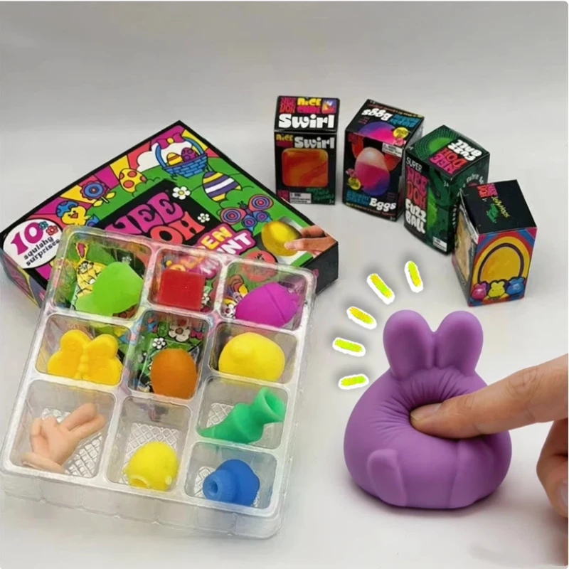

2026 New Nee-doh Golden Egg Treasure Hunt Blind Box Needoh Fidget Toys surprises Anti-stress Sensory Squeeze Party Toy gifts