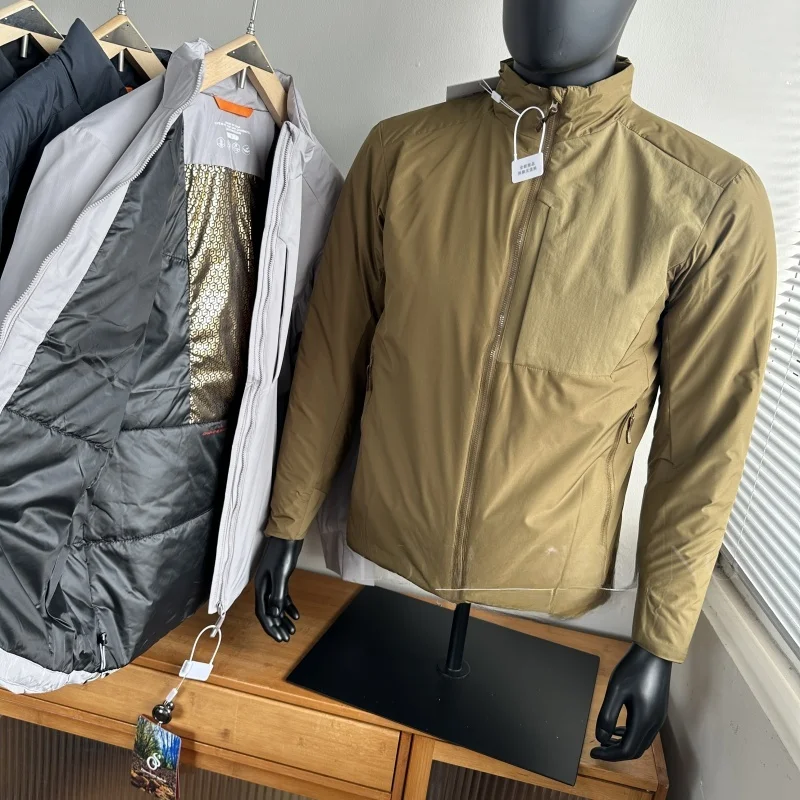 

Мужская хлопковая куртка для активного отдыха, ветрозащитная, теплая, с воротником-стойкой, универсальная, осенне-зимняя, высококачественная хлопковая одежда, полиэстер, длинная.
