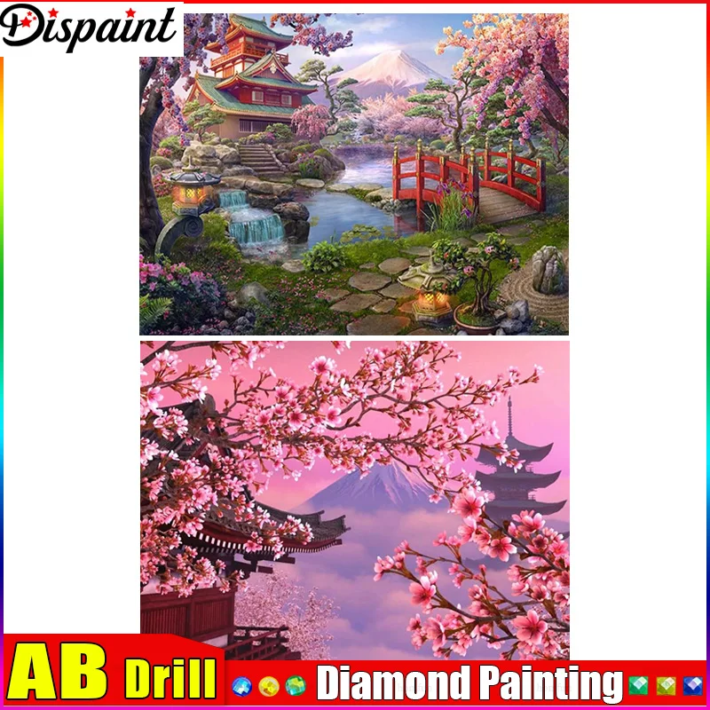 Dispaint AB Diamond Painting Full Square/Round Drill 5D DIY