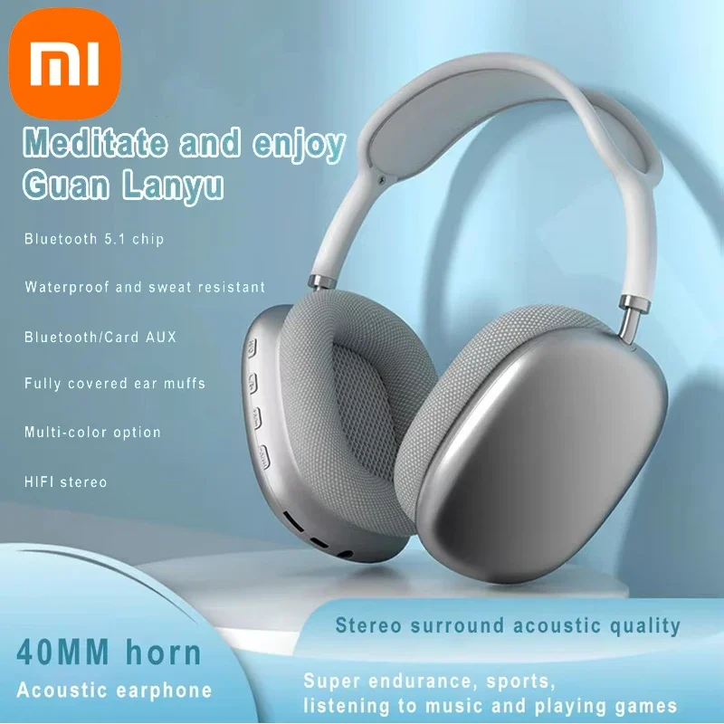 Xiaomi  P9 Wireless Bluetooth Headphones Noise Cancelling with Microphone  Over Ear Sports Gaming Headset for Apple IPhone