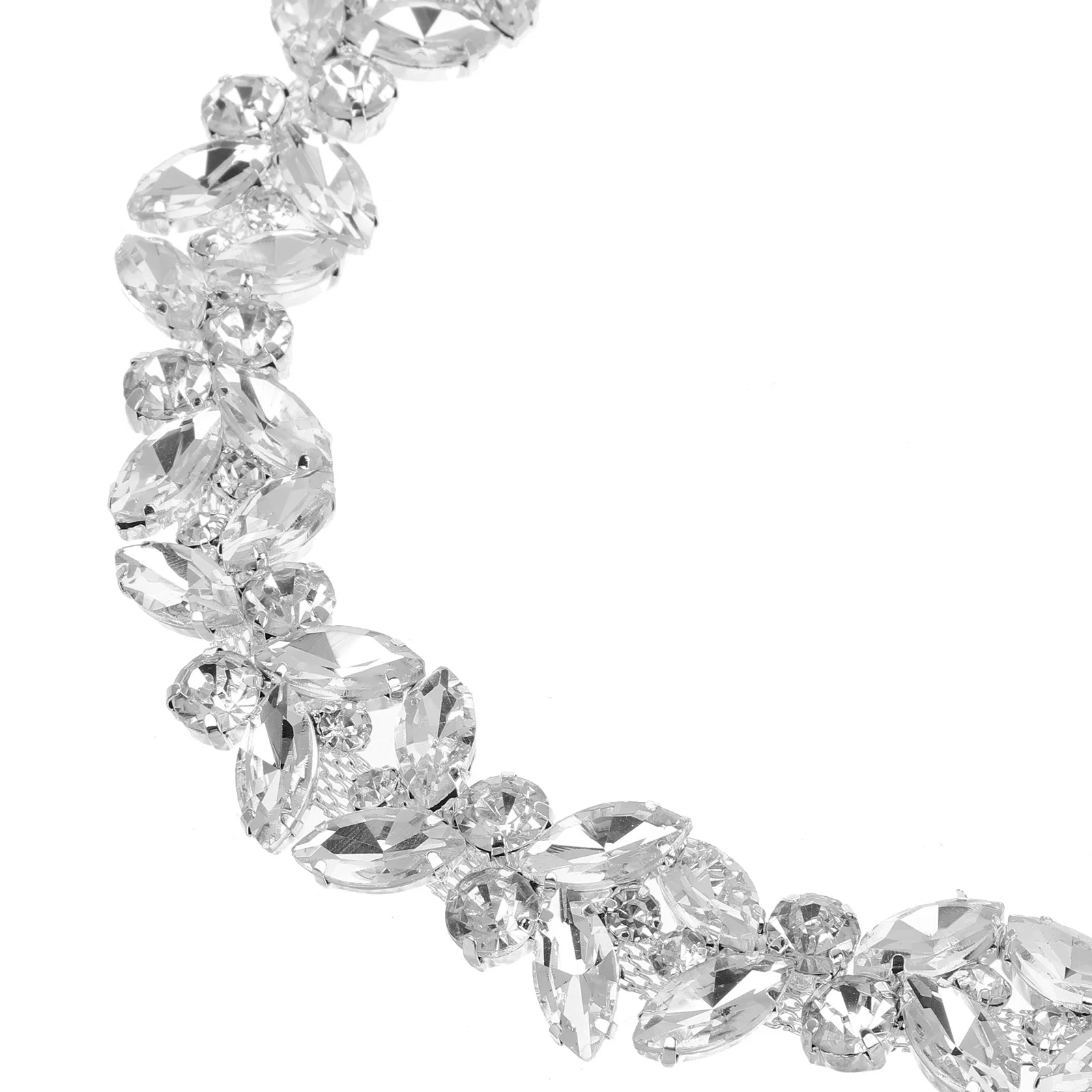 270 سنتيمتر حجر الراين حزام ثوب الزفاف شريط من الساتان فساتين الزفاف الرسمية تألق زين اليدوية وشاح وصيفه الشرف سلسلة الخياطة حزام #5