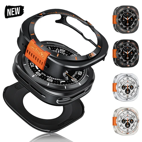 Imagen 1 del producto Funda protectora de aleación de aluminio para Samsung Galaxy Watch Ultra 2025, 47mm, accesorios protectores de pantalla para Galaxy ULTRA 2024 47MM