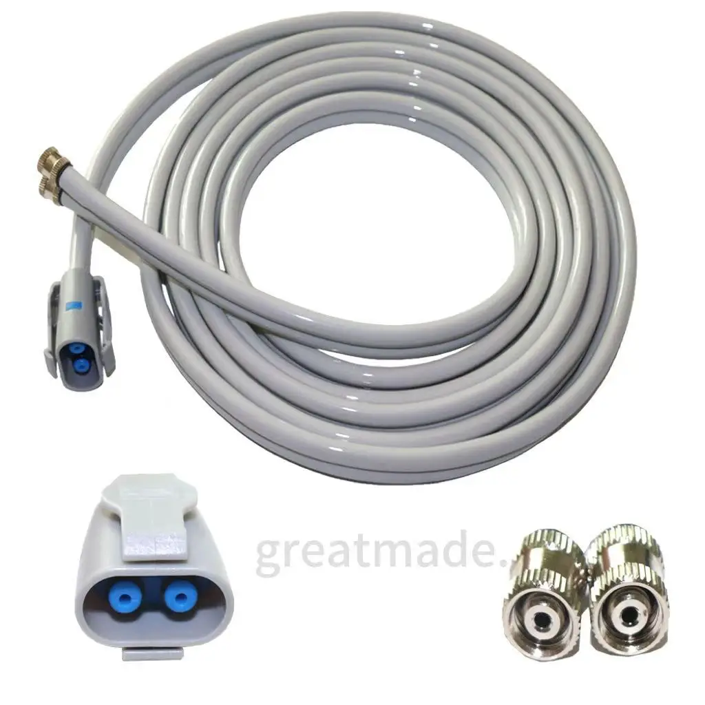 Dual‑Tube Pressure Cuff Interconnect Hose NIBP Blood Pressure Cuff Connecting Tube Replacement Accessory For Patient Monitor