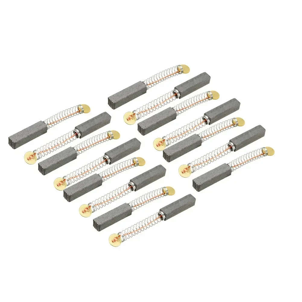 15pcs Electric Motor 20*5*5mm Carbon Brush Engine Carbon Brush Replacement Parts Blowers For Circular Saws Hammer Miter Saws