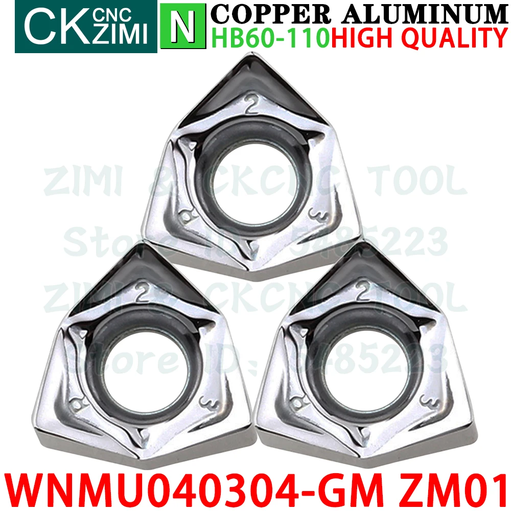 Imagem -03 - Wnmu 040304 gm Zm01 Inserções de Carboneto Ferramentas de Inserção de Fresagem de Alumínio Torno de Metal Wnmu0403 Mfwn90 Ferramentas de Corte e Fresagem Intercambiáveis Insertos de Faceamento Wnmu040304-gm Zm01