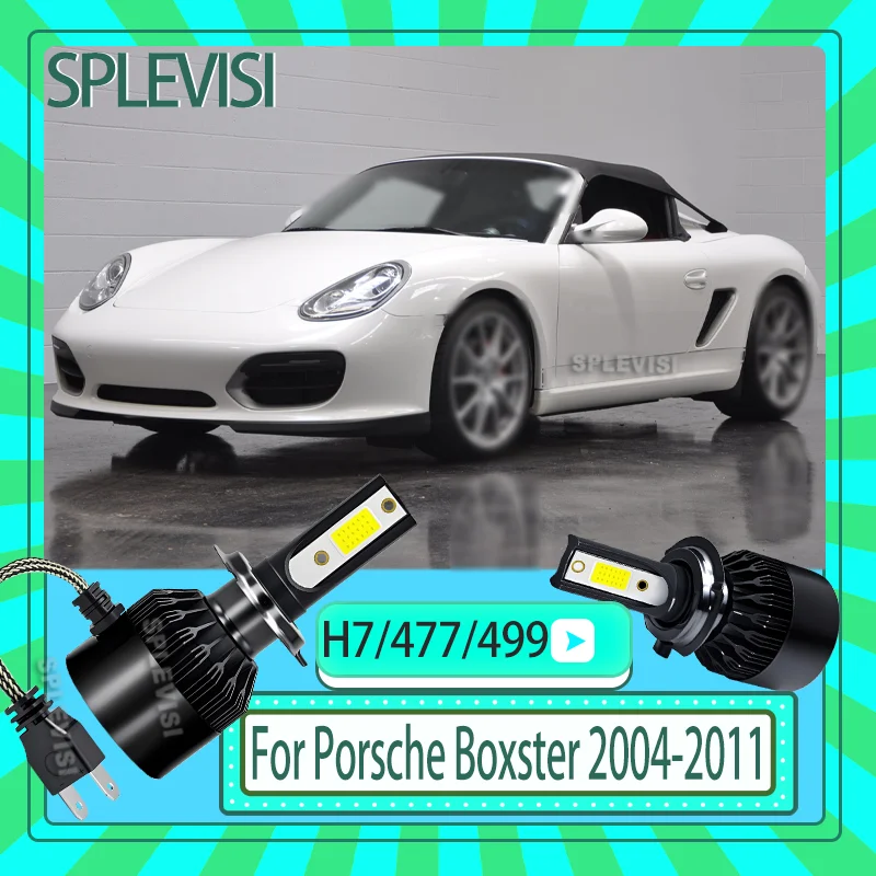 

2x 12v 60W 6000LM Clear Visibility LED Car Headlamp Low Beam Lights For Porsche Boxster 2004 2005 2006 2007 2008 2009 2010 2011