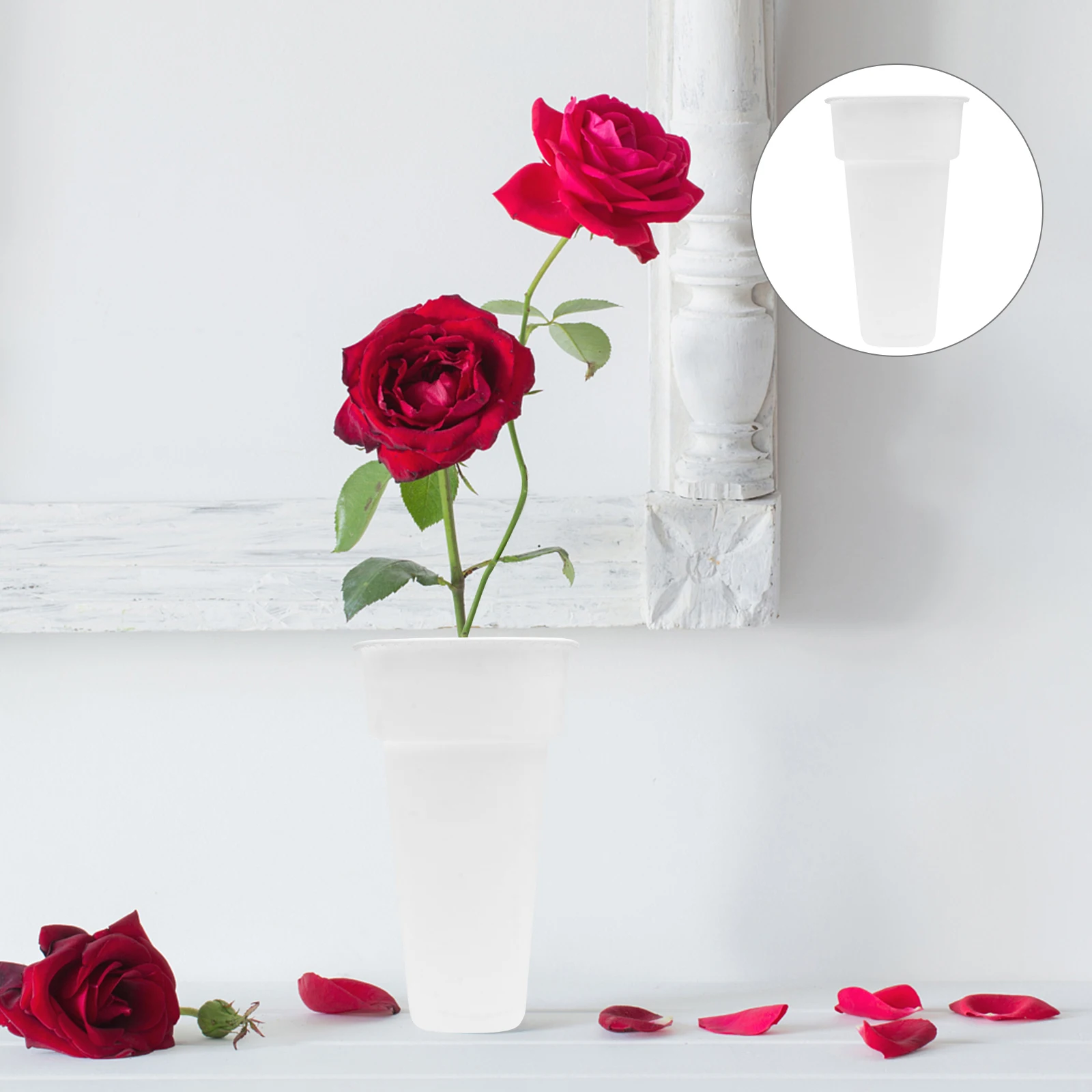 

Thickened Plastic Flower Bucket Floral Buckets Containers for Arrangements Display Rustic Decor Creative Florist