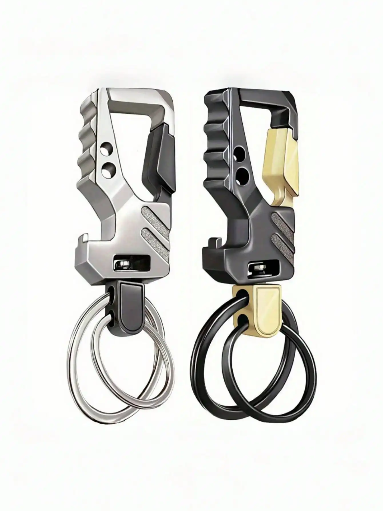 2 Packs Keychain EDC Keychain Keychain Bottle Opener Automatic Car Keychain Tactical Carabiner Keychain With Clip For Men Women Car Accessories Bag Charm School Cute Goth Y2k Christmas Gift Ideas Gifts For Mother, Father, Graduation, And Teacher