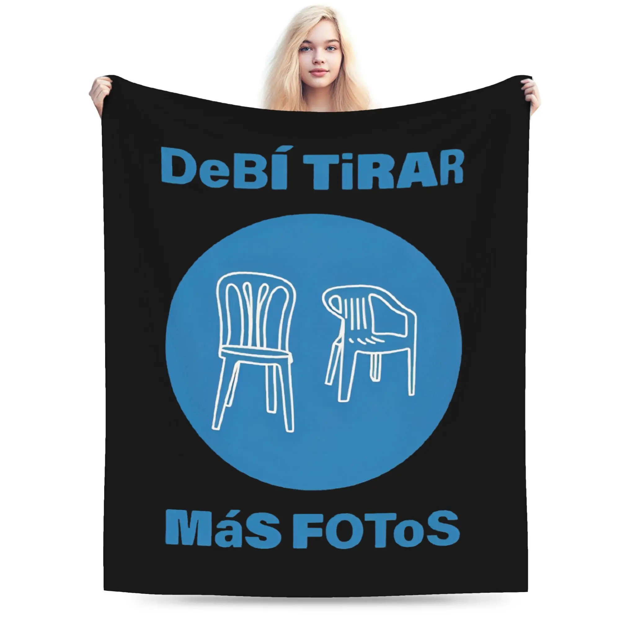 Bad Bunny Debi Tirar Mas Fotos Tour Blankets DTMF  Wool Awesome Warm Throw Blankets for Bedspread Autumn/Winter
