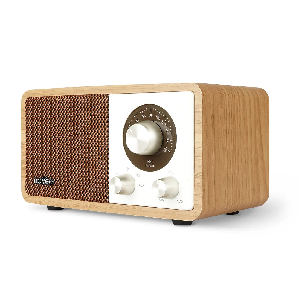 [Domestic official import certification product] NVy NV70-BTS20 Bluetooth Speaker MP3 FM Radio Brown