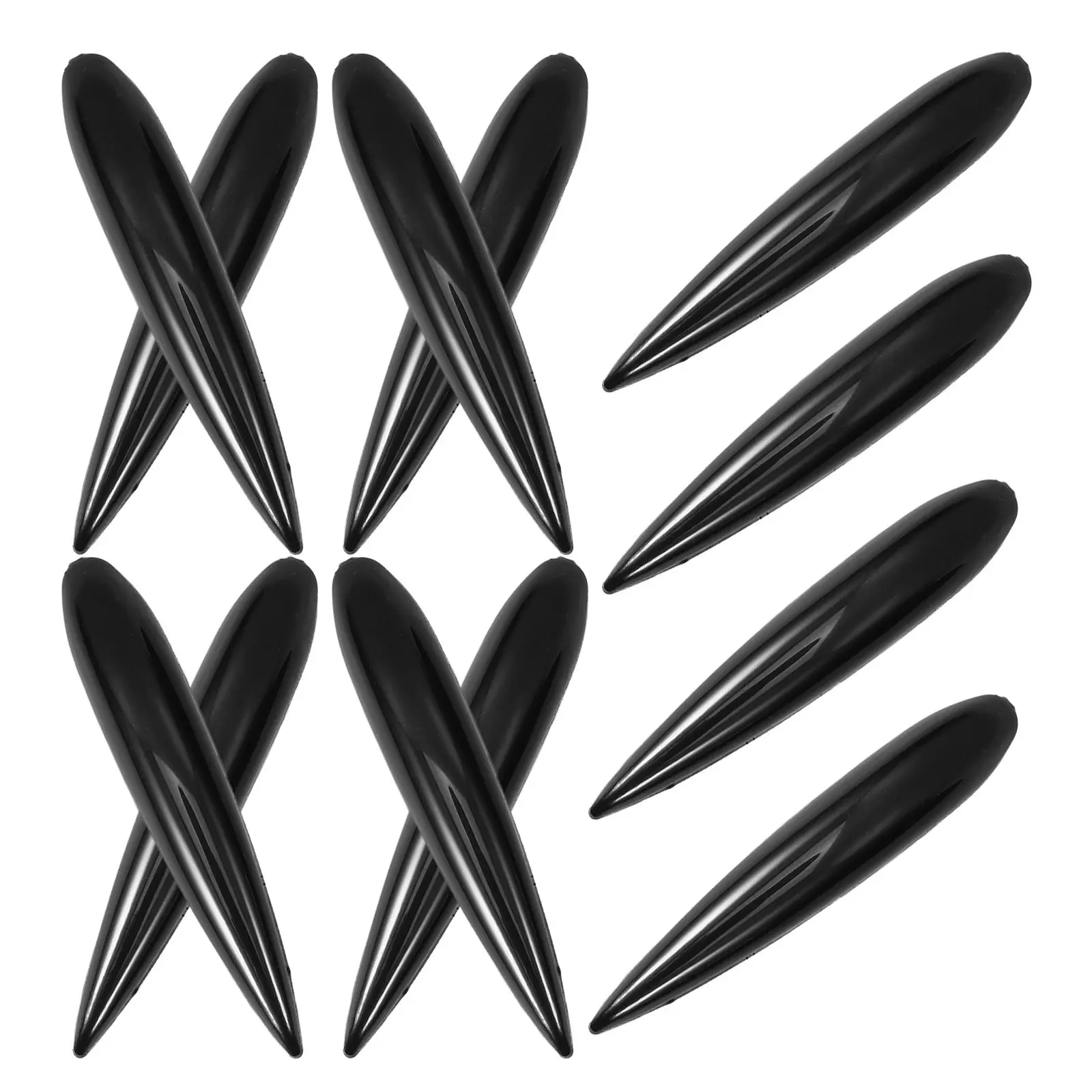 

12Pcs Universal Anti-Collision Bumper Guard Strips ABS Self Adhesive Car Door Edge Protector Anti-Scratch Trim for Suv Pickup