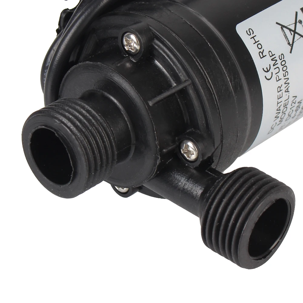 Mini bomba de agua sumergible ultrasilenciosa, 12V de CC, sin escobillas, 800L/H, jardín, portátil, 5M, sistema de refrigeración, calentador de