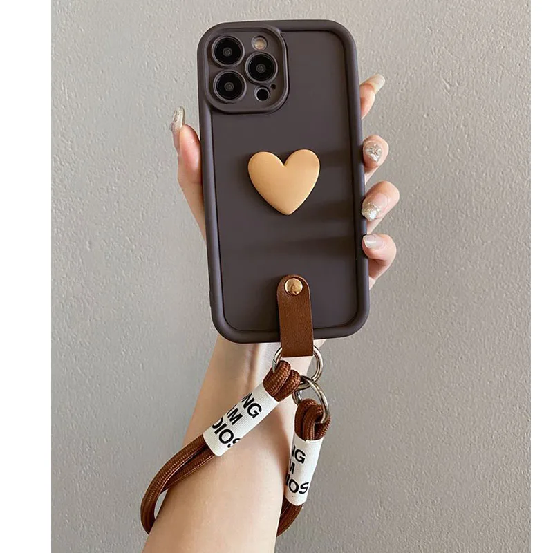 ل Xiaomi Poco F7 F6 F5 حافظة Crossbody الحبل شريط للرسغ جراب هاتف للصدمات ماتي غطاء سيليكون ل Poco X7 X6 X5 X3 M6 P