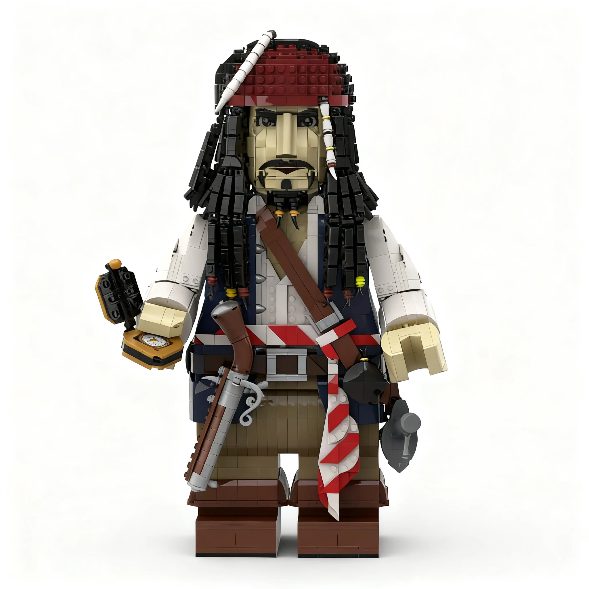 3779pcs MOC Disnay Pirates Captain Jack Sparrow Megafigure Model Building Blocks Christmas Gift Toys Architecture DIY Birthday