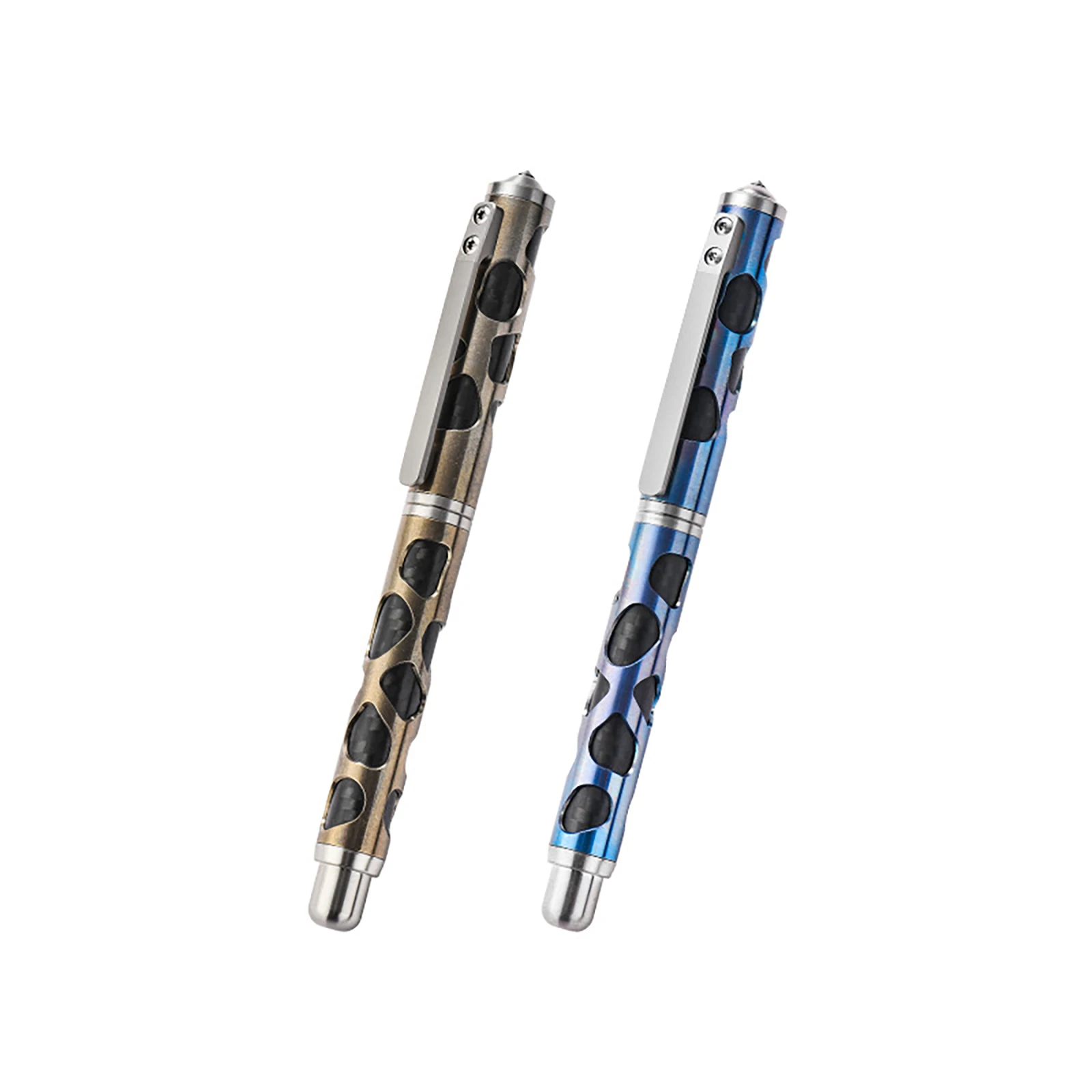 

Тактическая ручка TIBROMTACK из титанового сплава Gr5, инструмент для выживания и самообороны EDC с наконечником из вольфрамовой стали, стеклобой, 5,16×0,39 дюйма