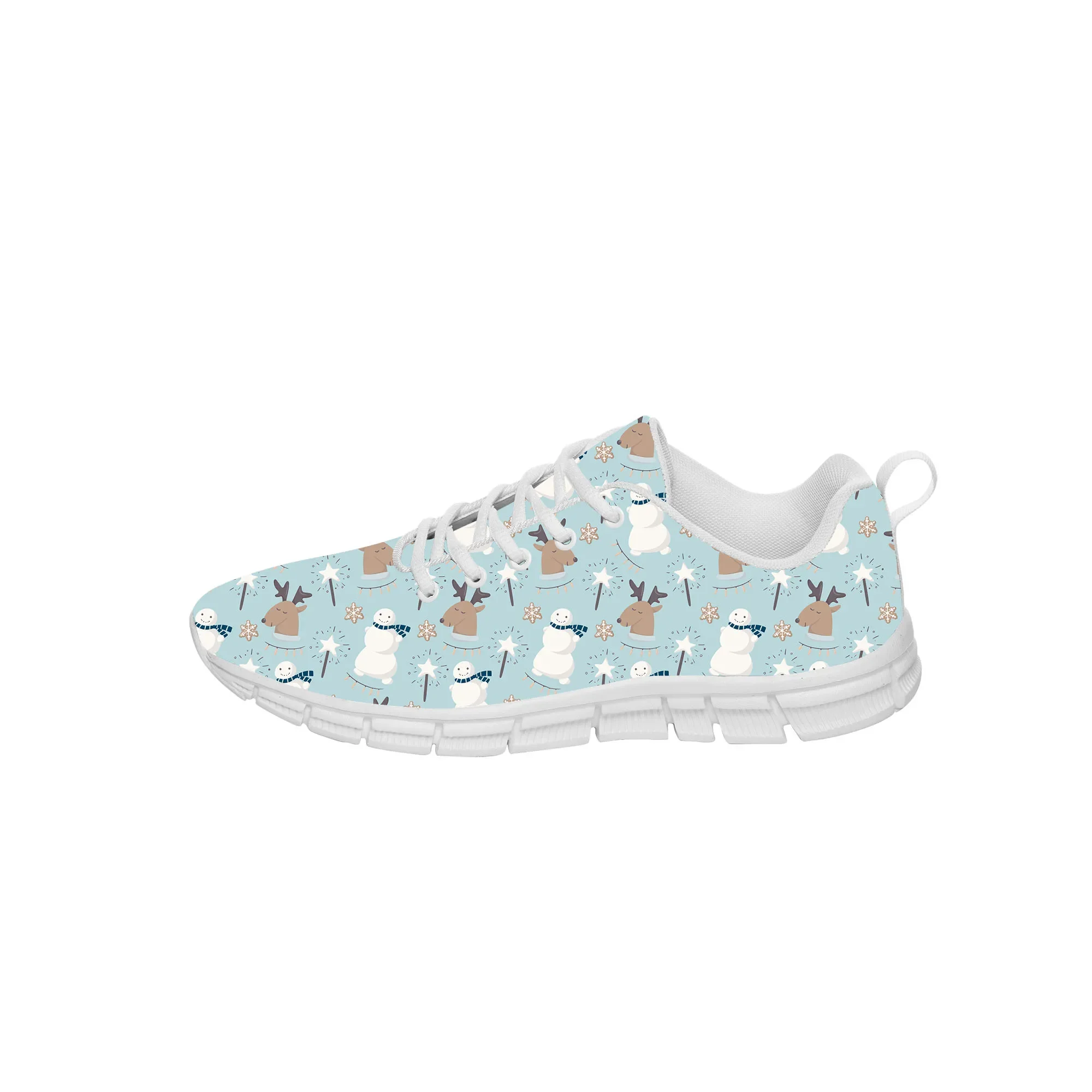 Christmas White Sports Shoes Mens Womens Teenager Kids Children Sneakers Casual Custom High Quality Couple Shoes White