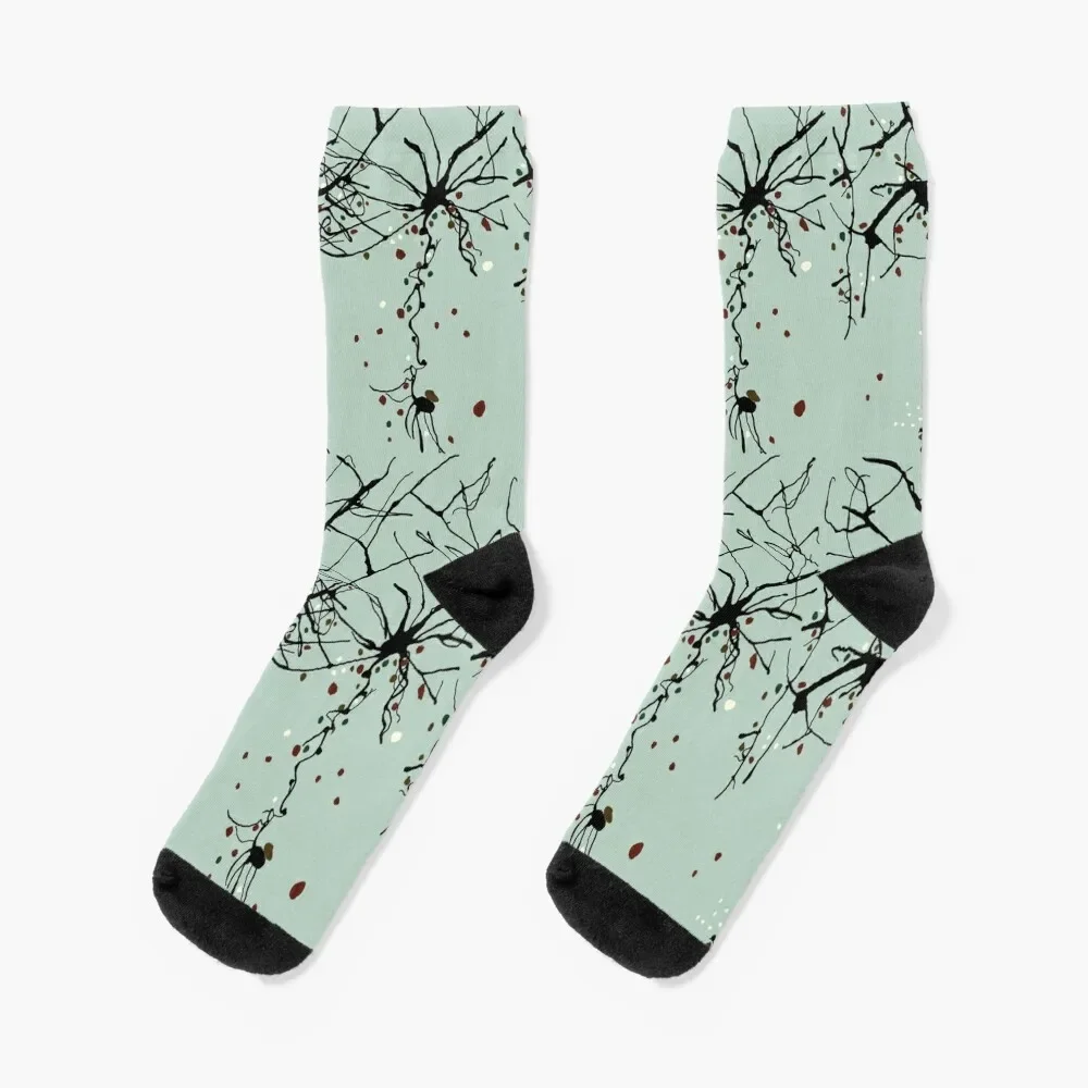 Neurons Socks cute hockey Christmas Climbing Socks Woman Men's