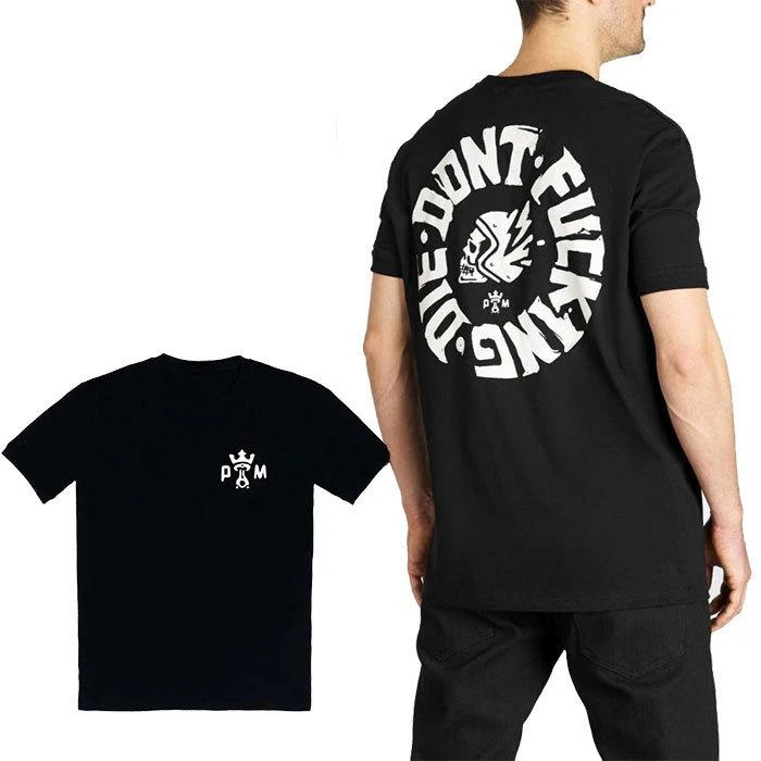 

2025 Summer Luxury Brand Graphic Printed T-shirt Men's and Women's Casual Short-sleeved Round Neck Cotton T-shirt Motorcycle