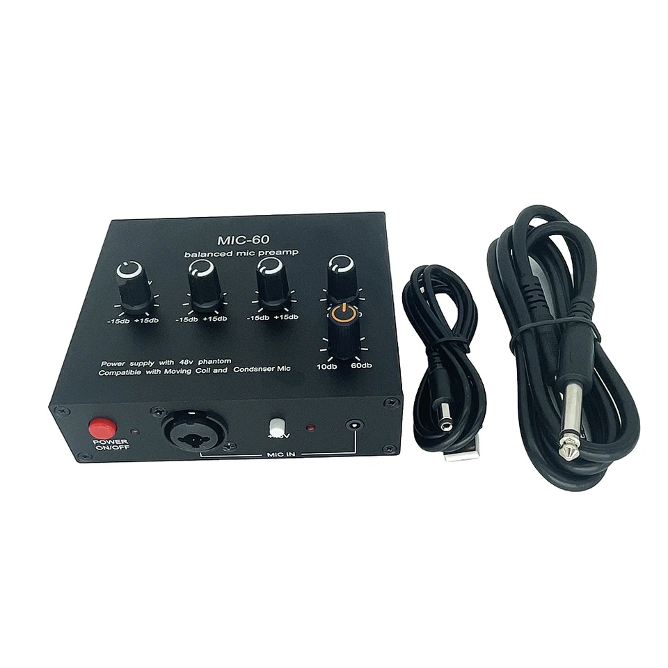 Module amplificateur d'enregistrement de Microphone à condensateur 48V, puissance fantôme, amplificateur de Microphone électrique, Circuit imprimé modifié à monter soi-même  502