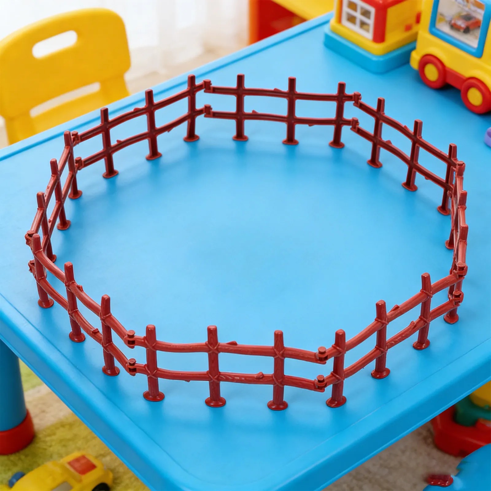 

50Pcs Miniature Fence Accessory Lightweight Sturdy Premium PP Material Buckle Design DIY Fence Board for Garden Outdoor Scene