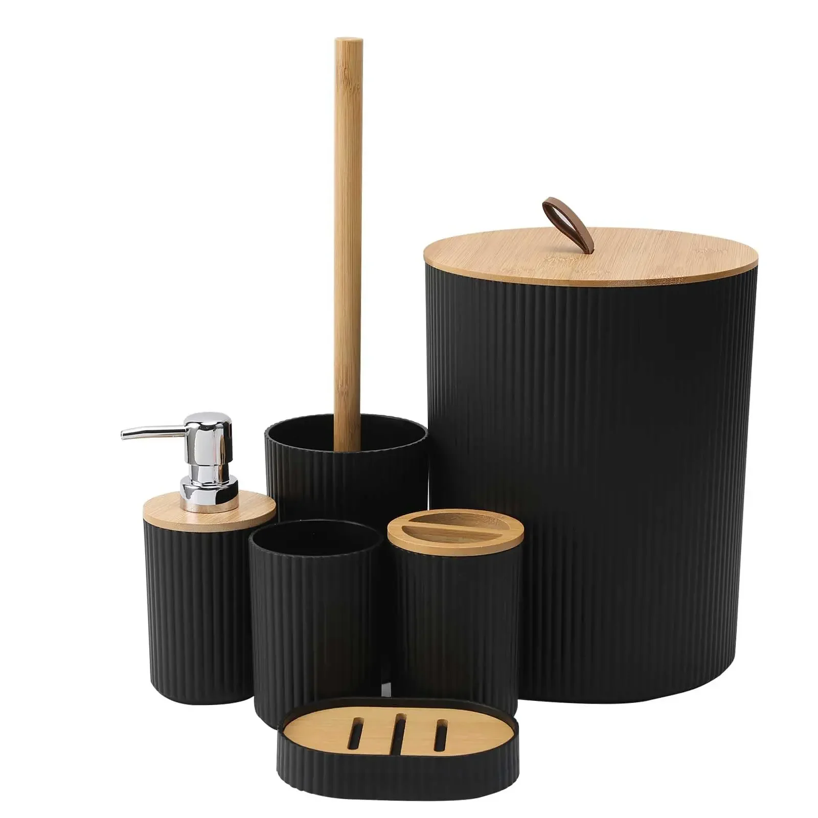 

1 Piece Bathroom Accessories Set 6 Piece Bathroom Accessories Set With Paper Basket Houserack Gift Bath Set For Bathroom Decor