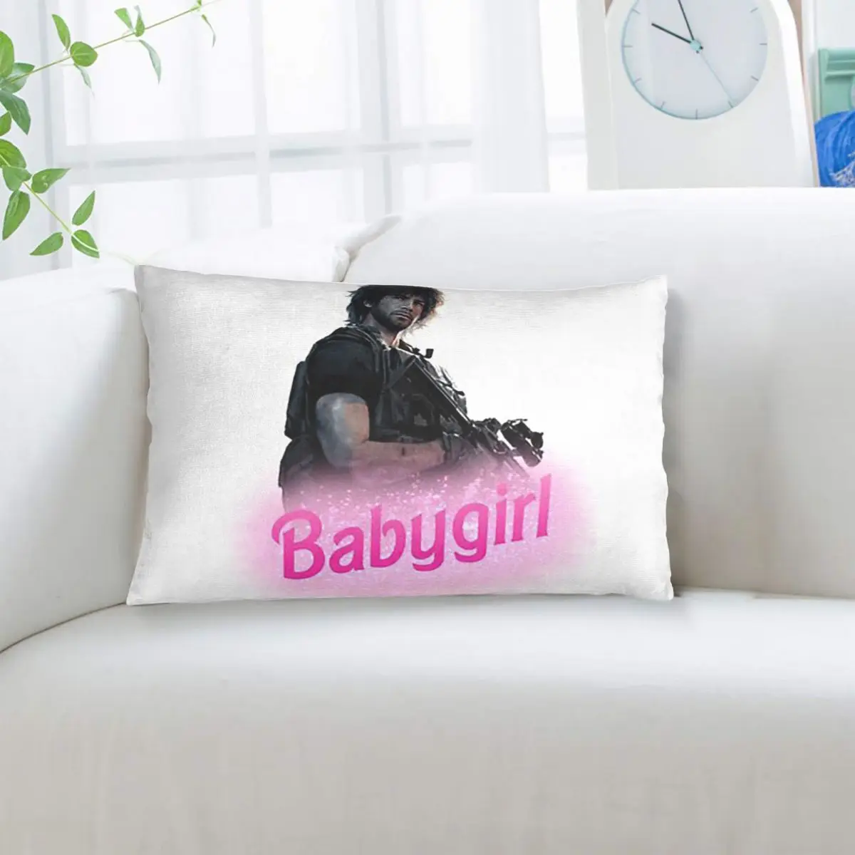 Carlos Oliveira Babygirl Rectangle Pillowcase Cushion Cover Decor Bedroom Bed Home Comfort Throw Pillow
