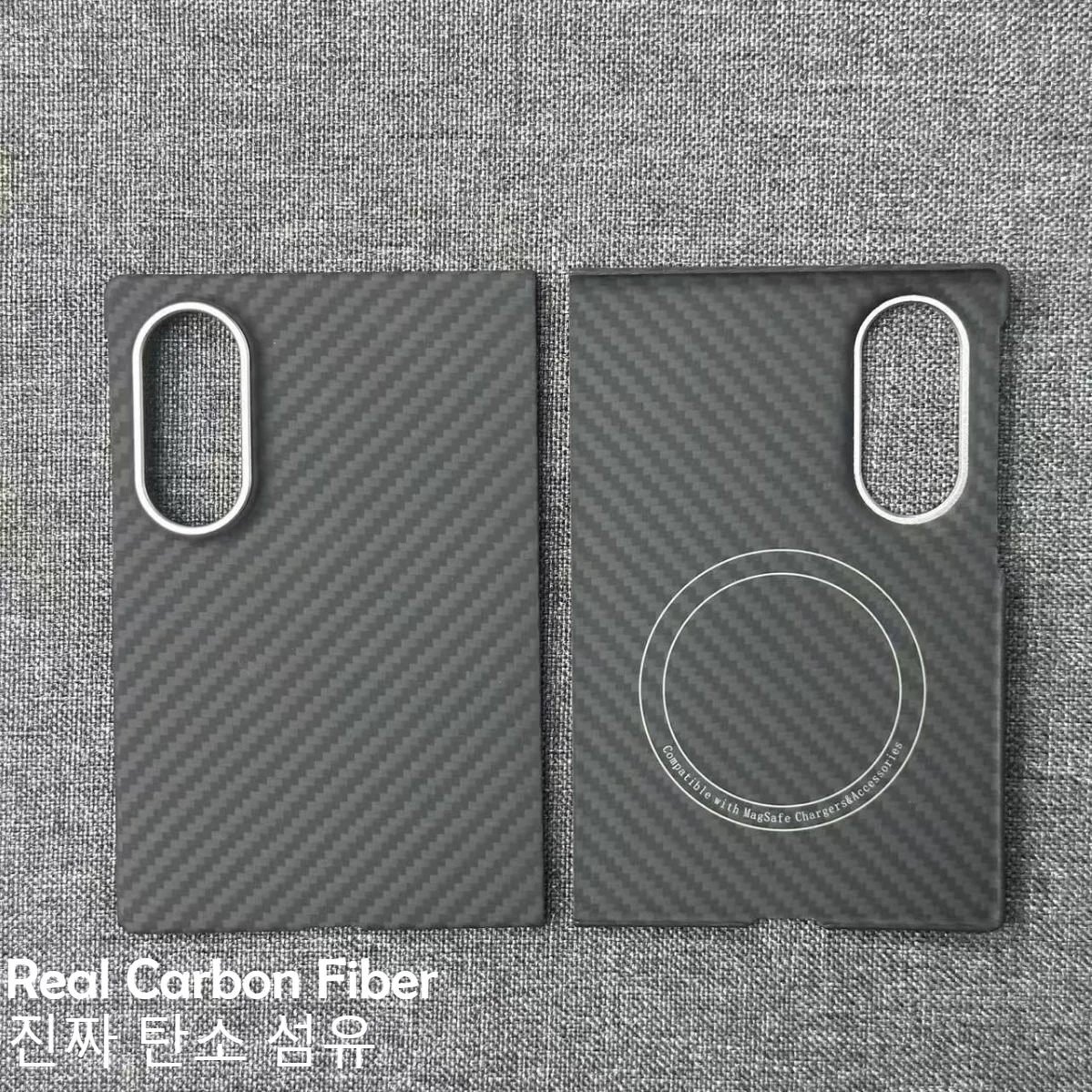 Cienka, prawdziwa tkanina z włókna węglowego 600D 1500D Aramid Kevlar Etui na Samsung Galaxy Z Fold 8 (szeroki) 5G z magnetyczną, twardą obudową kompatybilną z MagSafe — zdjęcie produktu 5