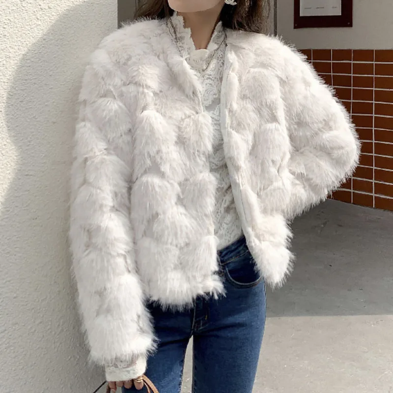 Solid Color Autumn And Winter Comfort Women's Jacket New Fashion Streetwear Warm Thick Comfy Loose Coat Temperament Outwear