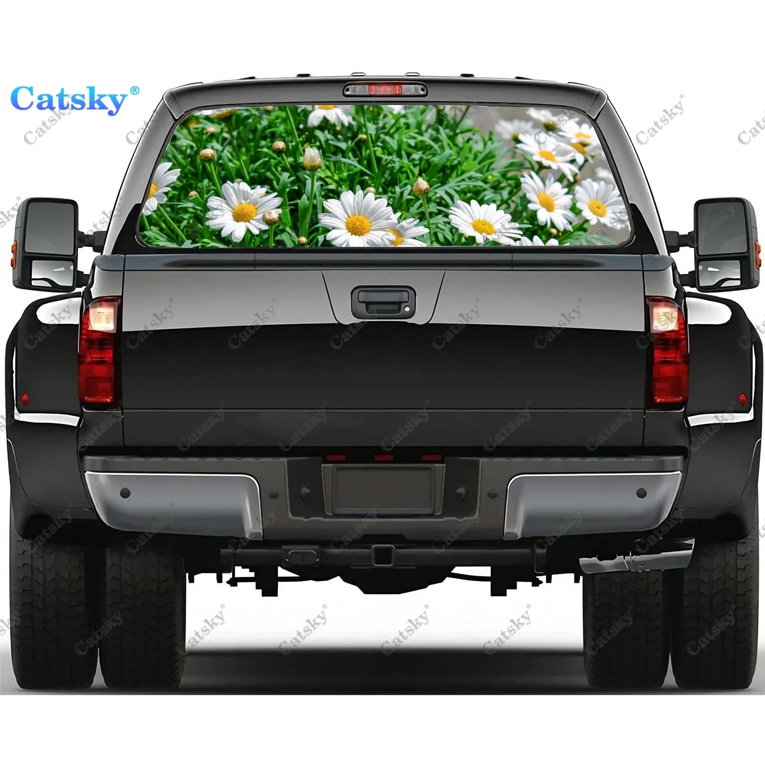 

Дейзи наклейка на окно автомобиля виниловая полупрозрачная наклейка для грузовика дисплей наклейка с краской наклейка на автомобиль наклейка