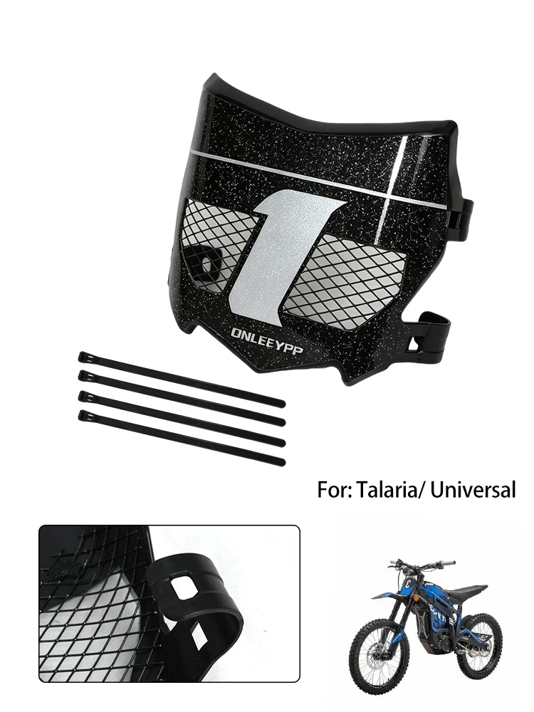 AliExpress NONE LINGQI RACING Motorcycle Front License Number Plate Black Vented Guard Moto Cutz Style For Talaria Sting Dirt E-bike Scooter