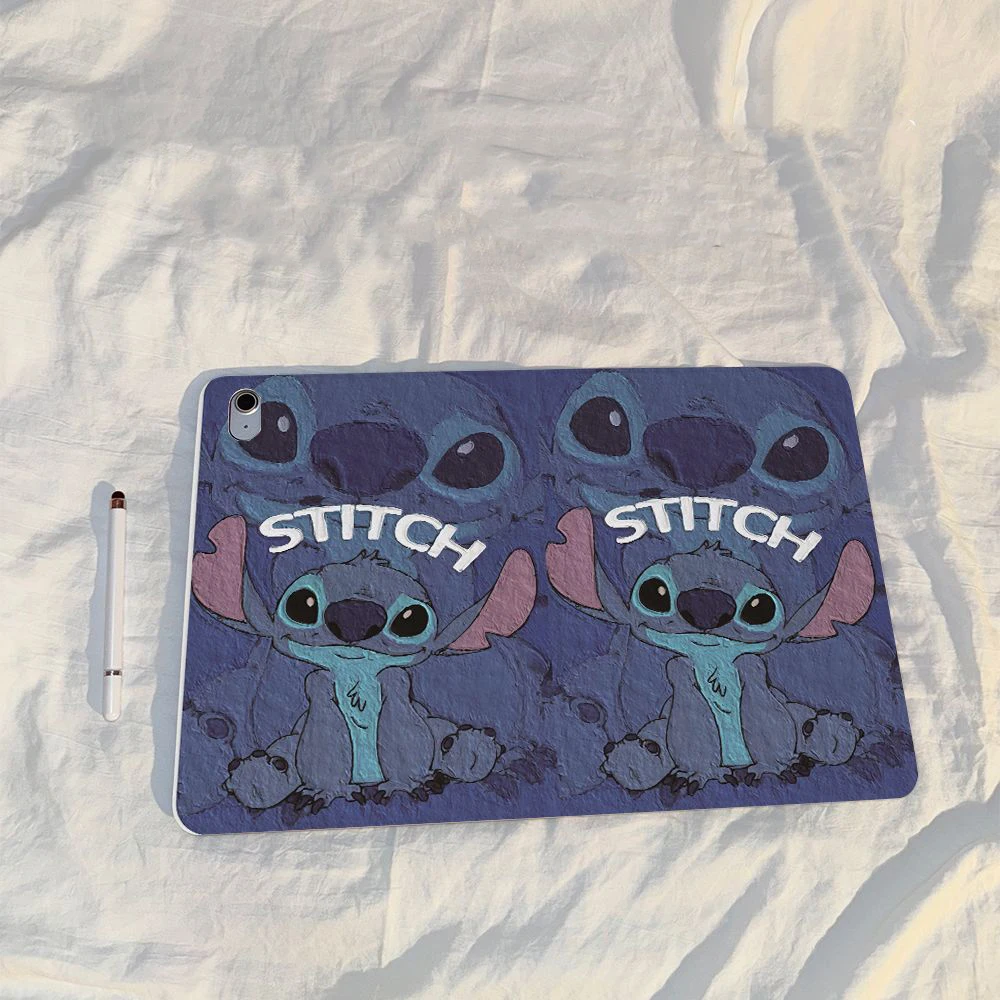 

Стильный чехол Cute Stitch Luxury для iPad Air 11, iPad 10-го, 11-го, 9-го поколений, iPad Pro 11, 4, 5, 10.9, 12.9 дюймов, M2, M3, M4, Mini 7 с держателем для Apple Pencil