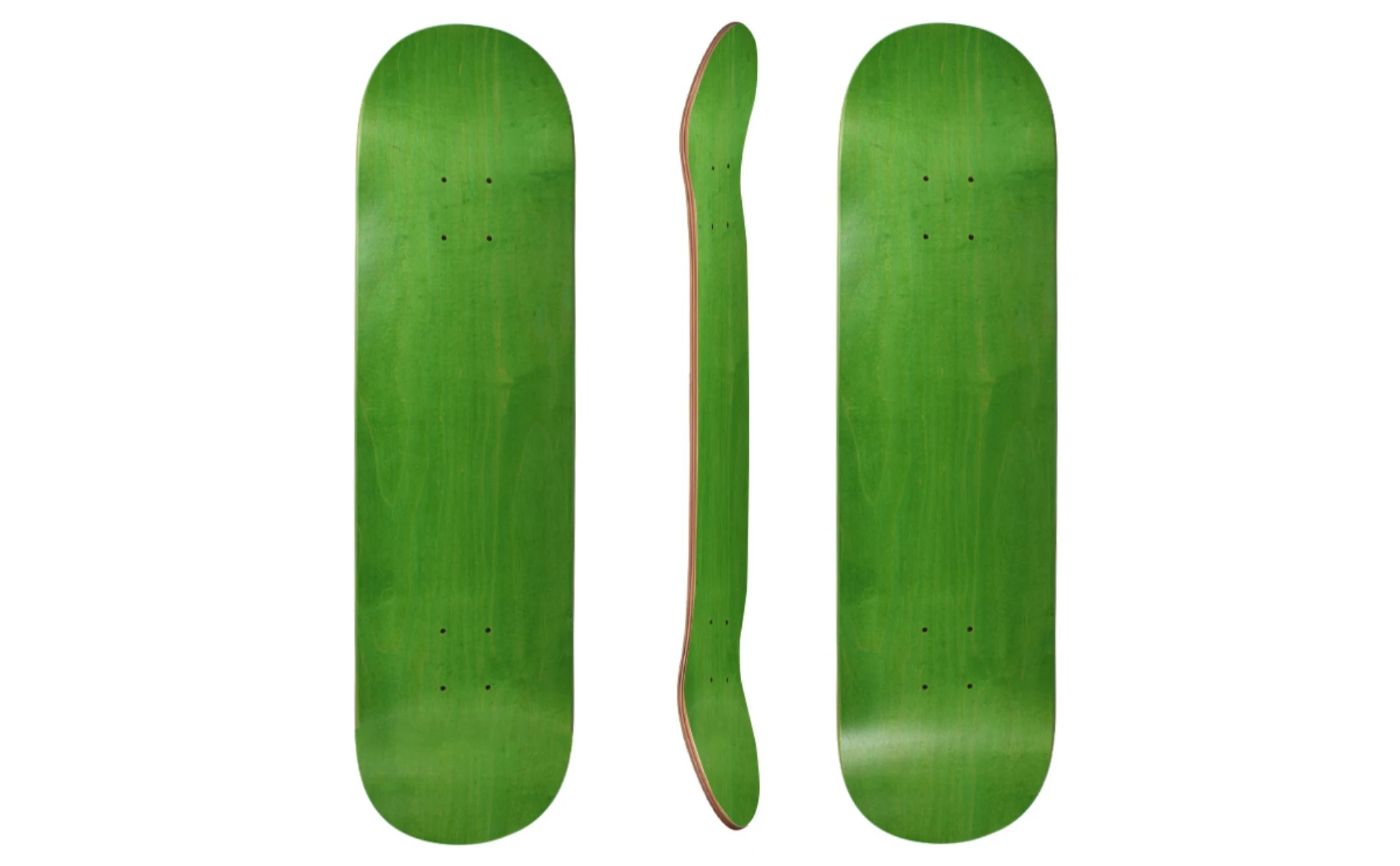 Canadian Maple Skateboard Deck Pre-Drilled Double-Kick Skateboard Deck Sports Gear Symmetrical Rounded Nose and Tail