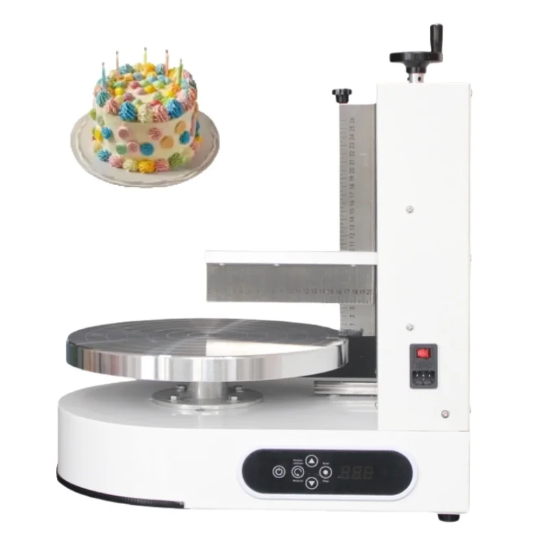 Automatic Cake Decorator Better for Birthday Cakes Cream Icing Spreading Bread Frosting Coating Smooth Finish Machine