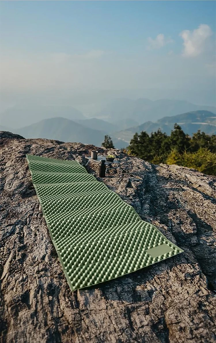Leichte Eierschalen-Schaumstoff-Isomatte, faltbare, isolierte Campingmatte, tragbare Reisematte für Wandern, Backpacking, Zelt – Detail 12