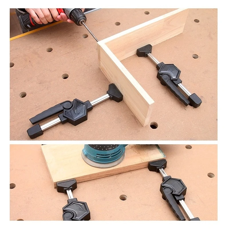 مشبك سطح المكتب، النجارة، مقطع سريع، مشبك النجارة، تركيبات الثقب، أدوات وو شين