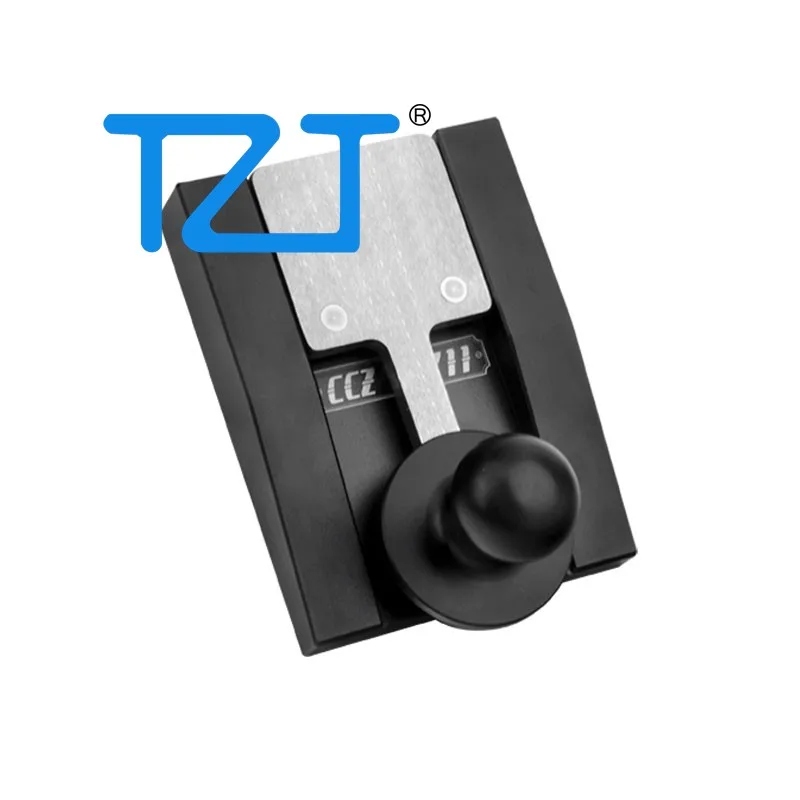 

TZT Black/Red/Blue Mini Portable Magnetic Manual CW Electric Key Shortwave Radio Aluminum Alloy CW Morse Key
