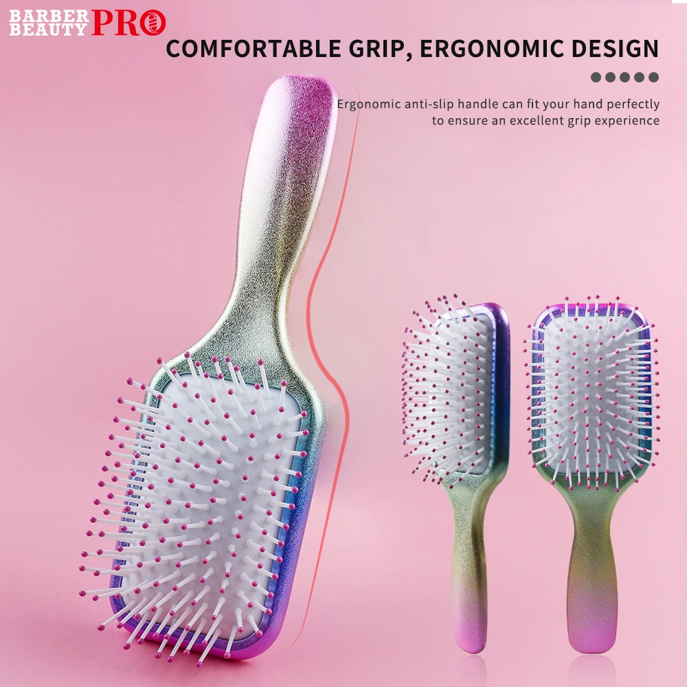 

Hair Massage Air Cushion Paddle Brush for Men Women - Gentle Detangling Scalp Hairbrush, Hair Styling for All Hair Types