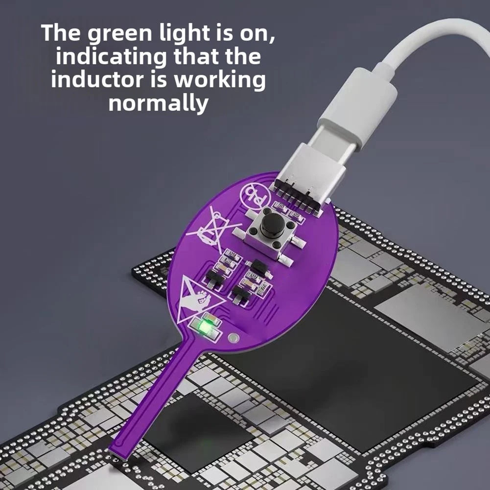 K7S Inductance Tester Motherboard Repair Tool Electromagnetic Sensing Type-C Power LED Indicator PCB Fault Locator Electronics