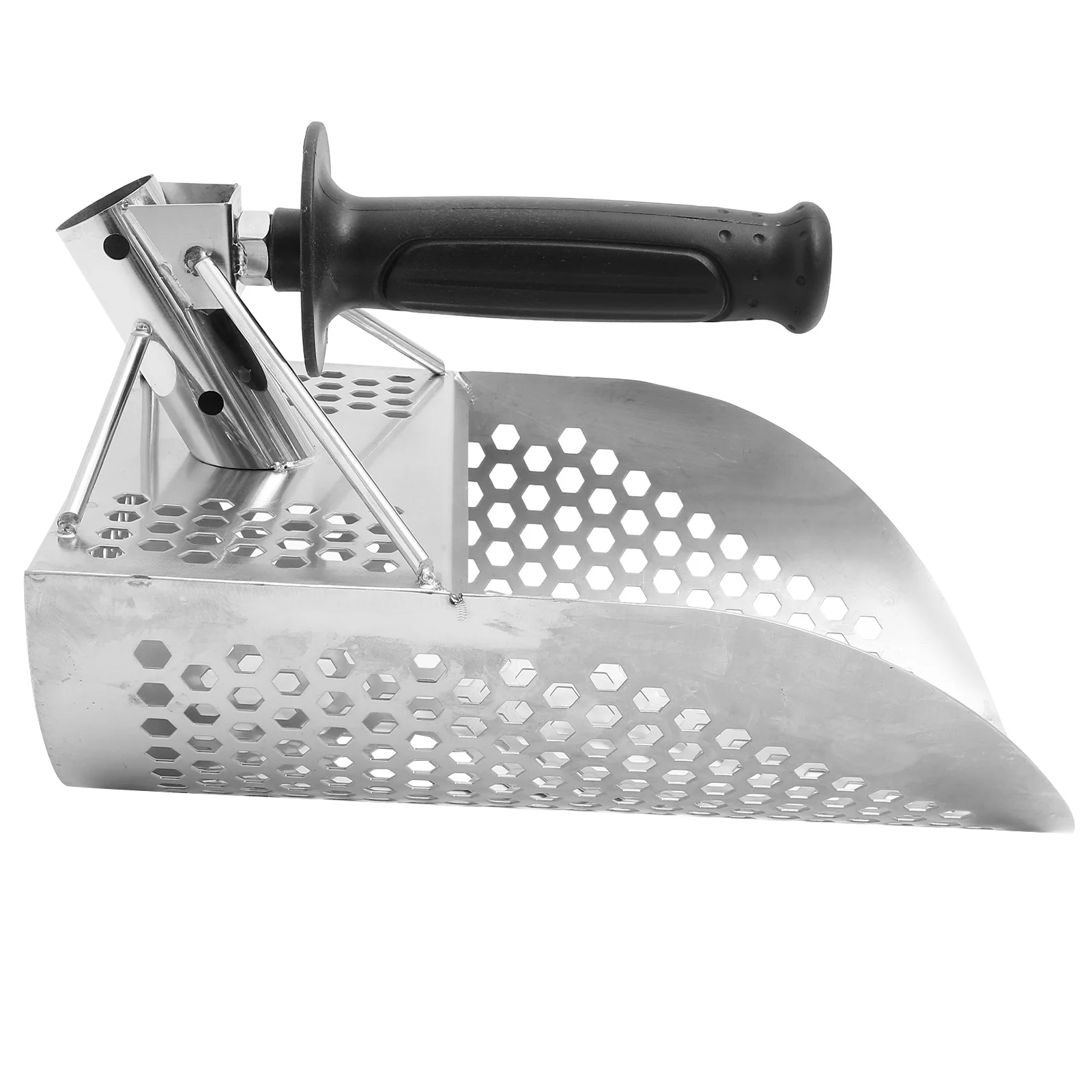 Stainless Steel Sand Scoop for Metal Detecting Durable Lightweight Design Wide Shovel Head for Various Applications