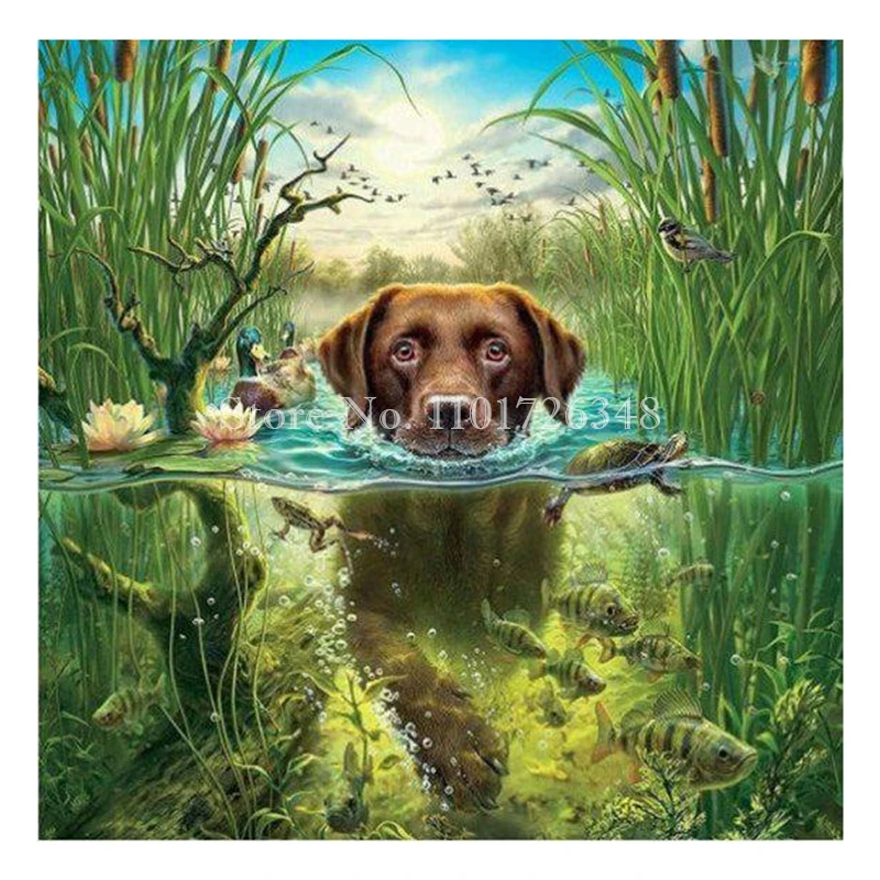 5D Diamond Mosaic Labrador Dog Pet New Arrival Diamond Painting Animal Rhinestone Picture Diy Cross Stitch Kit Home Decoration