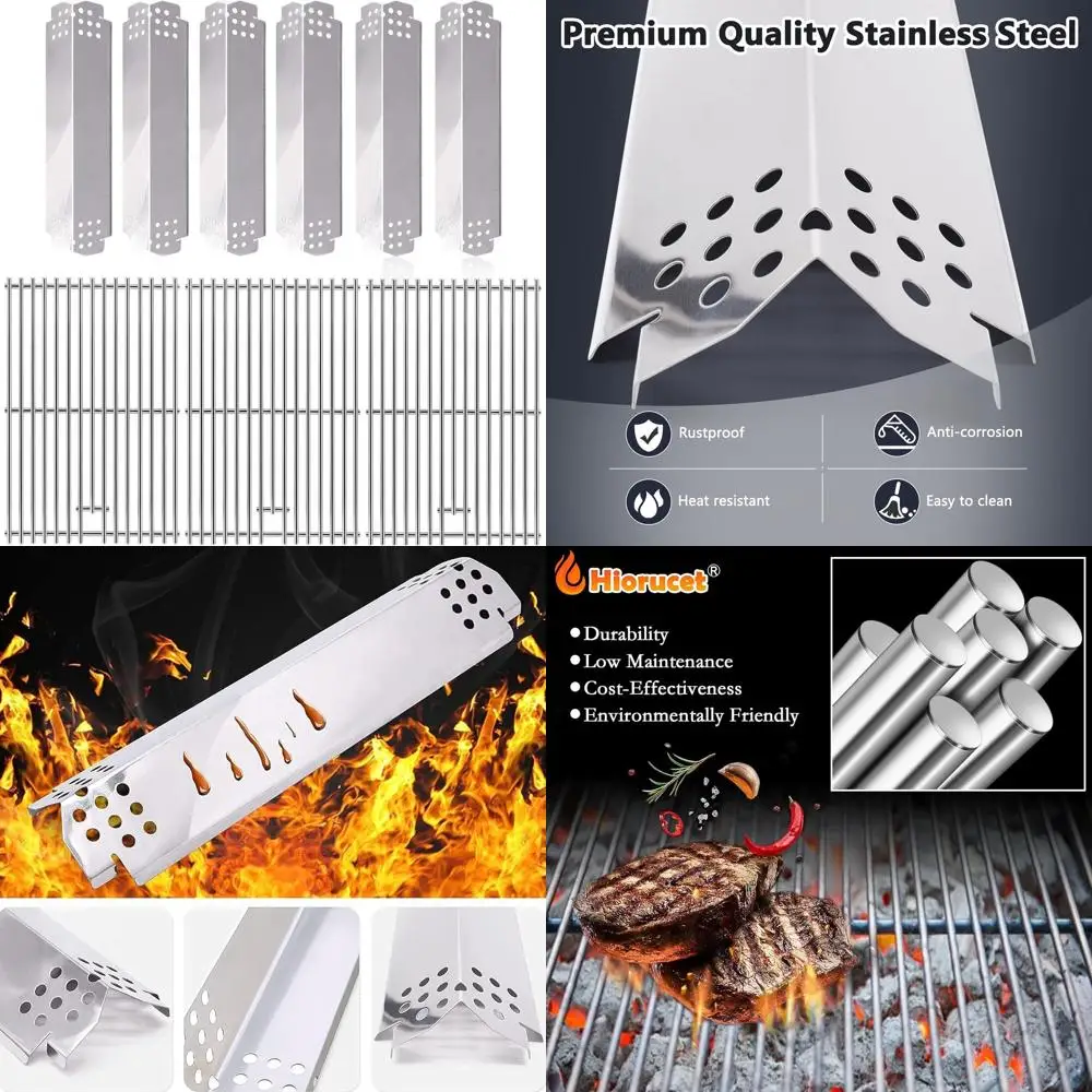 

Nexgrill 720-0896B/E/C Series Replacement Cooking Grates and Heat Shields for 6-Burner Grills